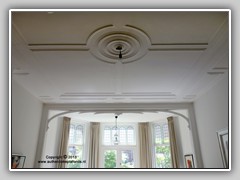 14) ArtDeco strakke plafond ornamentatie uitvoering