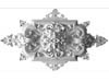 Silberling plafond ornament