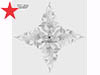 Authentiek Silberling stuuk ornament